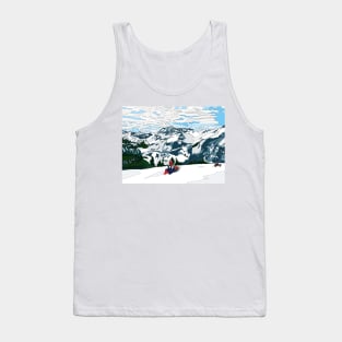 Skiers at Kandersteg, Switzerland Tank Top